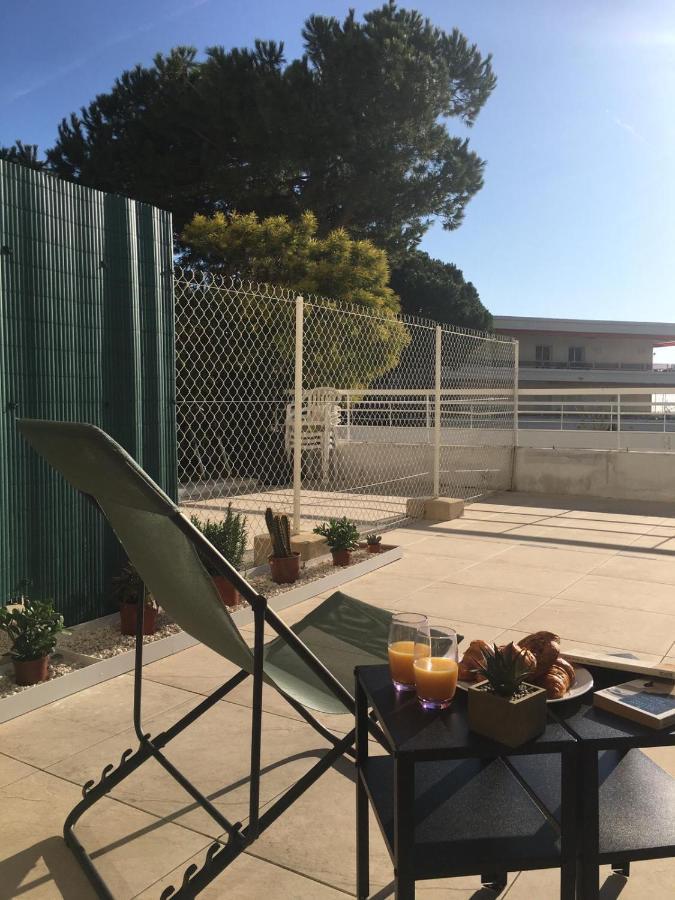 Bord de mer, studio avec terrasse Villeneuve-Loubet Extérieur photo